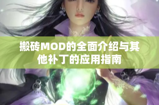 搬砖MOD的全面介绍与其他补丁的应用指南