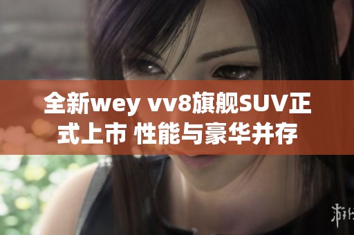 全新wey vv8旗舰SUV正式上市 性能与豪华并存