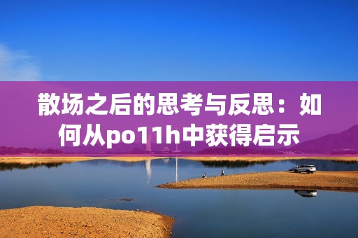 散场之后的思考与反思：如何从po11h中获得启示