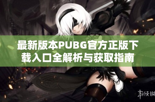 最新版本PUBG官方正版下载入口全解析与获取指南