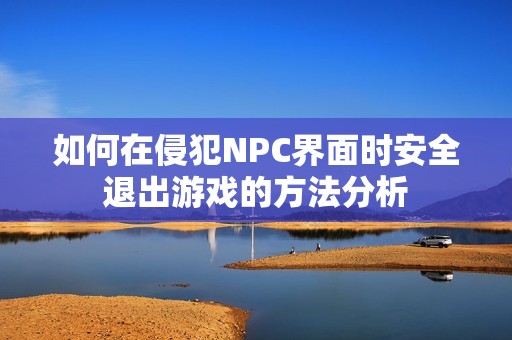 如何在侵犯NPC界面时安全退出游戏的方法分析