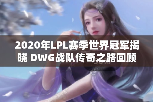 2020年LPL赛季世界冠军揭晓 DWG战队传奇之路回顾