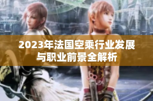 2023年法国空乘行业发展与职业前景全解析