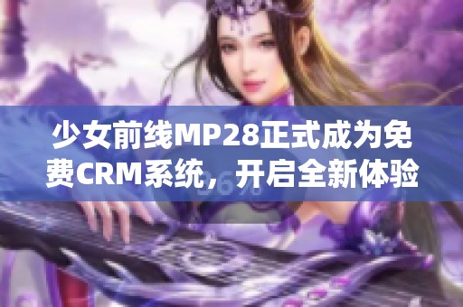 少女前线MP28正式成为免费CRM系统，开启全新体验