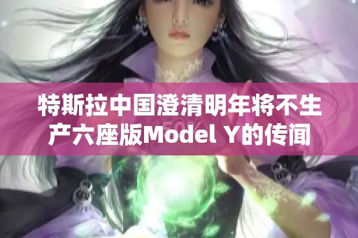 特斯拉中国澄清明年将不生产六座版Model Y的传闻