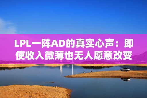 LPL一阵AD的真实心声：即使收入微薄也无人愿意改变现状