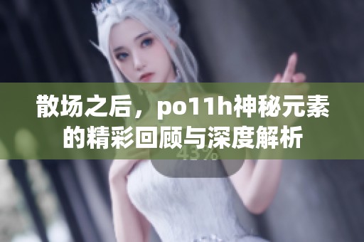 散场之后，po11h神秘元素的精彩回顾与深度解析