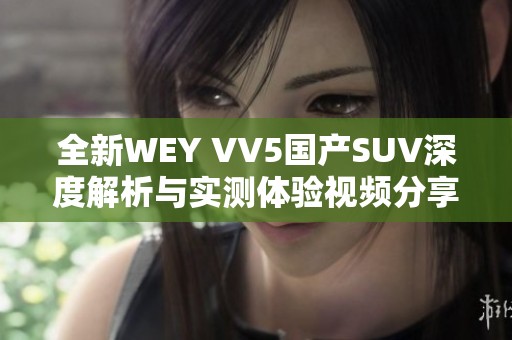 全新WEY VV5国产SUV深度解析与实测体验视频分享