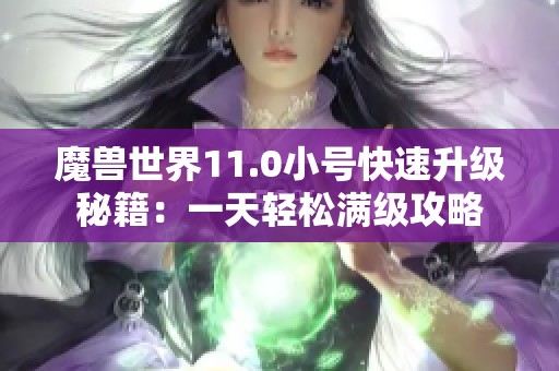 魔兽世界11.0小号快速升级秘籍：一天轻松满级攻略