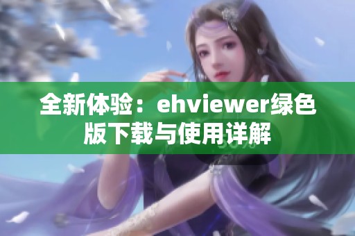 全新体验：ehviewer绿色版下载与使用详解