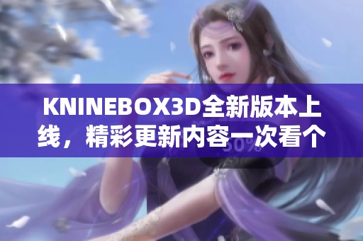 KNINEBOX3D全新版本上线，精彩更新内容一次看个够