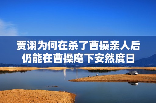 贾诩为何在杀了曹操亲人后仍能在曹操麾下安然度日