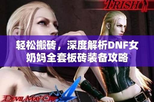 轻松搬砖，深度解析DNF女奶妈全套板砖装备攻略