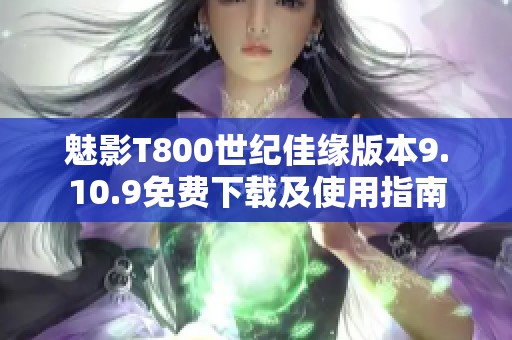 魅影T800世纪佳缘版本9.10.9免费下载及使用指南