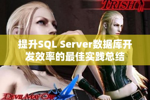 提升SQL Server数据库开发效率的最佳实践总结