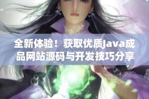 全新体验！获取优质Java成品网站源码与开发技巧分享