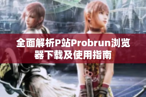 全面解析P站Probrun浏览器下载及使用指南