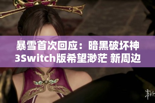 暴雪首次回应：暗黑破坏神3Switch版希望渺茫 新周边即将推出