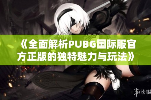 《全面解析PUBG国际服官方正版的独特魅力与玩法》