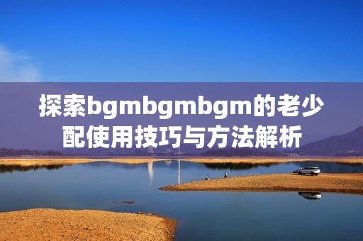 探索bgmbgmbgm的老少配使用技巧与方法解析