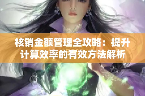 核销金额管理全攻略：提升计算效率的有效方法解析