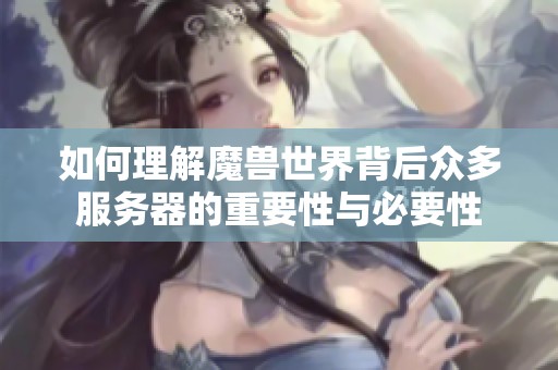 如何理解魔兽世界背后众多服务器的重要性与必要性