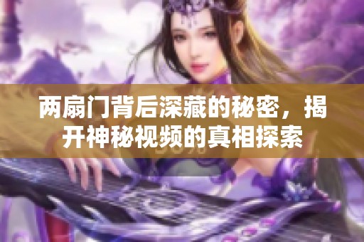 两扇门背后深藏的秘密，揭开神秘视频的真相探索