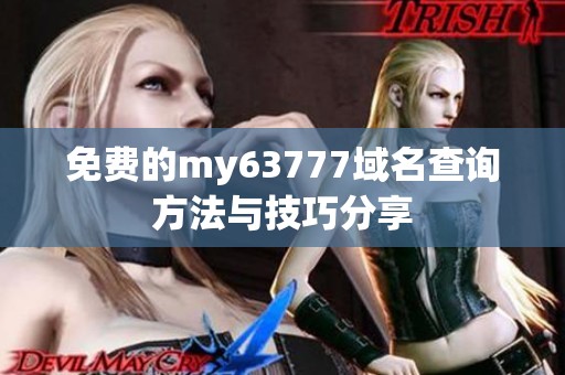 免费的my63777域名查询方法与技巧分享