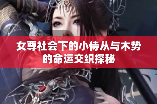 女尊社会下的小侍从与木势的命运交织探秘